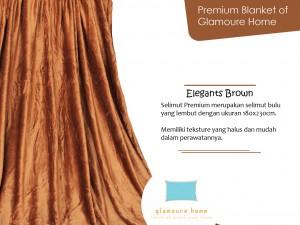 Selimut Bulu Import elegant brown copy