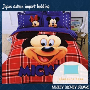 Sprei Katun Jepang mickey disney square